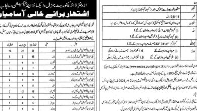 Excise & Taxation (BPS-05) Constable Jobs 2024