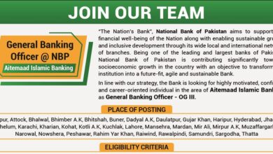 NBP GBO OG-III Jobs Oct 2024